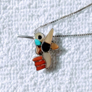 Navajo sterling hummingbird pin or necklace
